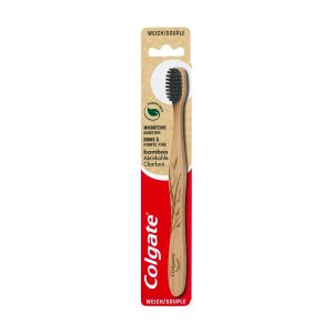 Toothbrush bamboo activated carbon soft - مسواک نرم کربن فعال بامبو